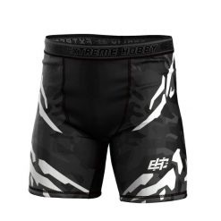 Spodenki Vale Tudo do MMA męskie EXTREME HOBBY BLACK PANTHER. Białe szorty sportowe męskie EXTREME HOBBY, bez wzorów, z elastanu, sportowe. Za 179.00 zł.