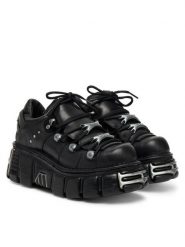 NEW ROCK Sneakersy M-120N-C26 Czarny. Czarne buty sportowe na co dzień męskie NEW ROCK, m, bez wzorów, ze skóry, rockowe, bez ramiączek, bez kaptura. Za 1,329.00 zł.