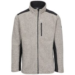 Trespass Faratino - Męski polar At300 Truffel Stripe. Białe kurtki softshell męskie Trespass, m, bez wzorów, z dzianiny, bez kaptura, do jazdy konnej. Za 317.99 zł.