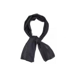 Szal maskujący z siatki MESH 155x48 cm. Czarne szaliki męskie CAMOUFLAGE, bez wzorów, z meshu. Za 27.99 zł.