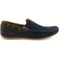 Riko mokasyny buty męskie blue 781. Brązowe mokasyny męskie Riko, ze skóry, bez zapięcia. W wyprzedaży za 229.00 zł.