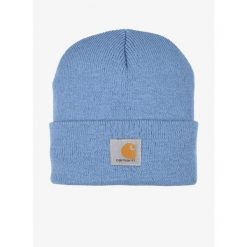 Czapka zimowa Carhartt Watch Hat - skystone. Niebieskie czapki męskie Carhartt, na zimę, bez wzorów, sportowe. Za 69.99 zł.