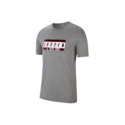 Koszulka sportowa męska Nike Air Jordan Sticker. T-shirty sportowe męskie Nike, m, bez wzorów, sportowe, bez ramiączek. Za 129.00 zł.