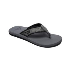 Klapki japonki męskie Quiksilver Monkey. Szare klapki i japonki męskie Quiksilver, bez wzorów, z tkaniny. Za 109.99 zł.