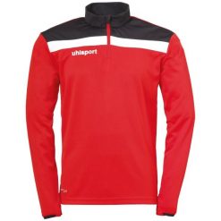 Bluza piłkarska męska Uhlsport Offense 23 1/4 zip. Białe bluzy nierozpinane męskie Uhlsport, m, bez wzorów, sportowe, bez ramiączek, bez kaptura. W wyprzedaży za 159.35 zł.
