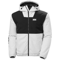 Kurtka wodoodporna Helly Hansen Ervik Ins. Szare kurtki męskie Helly Hansen, m, bez wzorów, bez ramiączek, bez kaptura. W wyprzedaży za 734.85 zł.