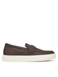 Calvin Klein Sneakersy Moccasin Lth Unlined HM0HM01813 Brązowy. Brązowe buty sportowe na co dzień męskie Calvin Klein, m, bez wzorów, ze skóry, bez ramiączek, bez kaptura. Za 699.99 zł.