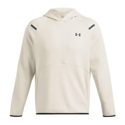 Bluza męska Under Armour Unstoppable Fleece Jgr. Brązowe bluzy nierozpinane męskie Under Armour, m, bez wzorów, sportowe, bez ramiączek, bez kaptura. Za 299.99 zł.