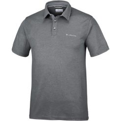 Koszulka Polo Columbia Nelson Point. Szare koszulki polo męskie Columbia, m, bez wzorów, bez kołnierzyka, bez ramiączek. Za 169.99 zł.
