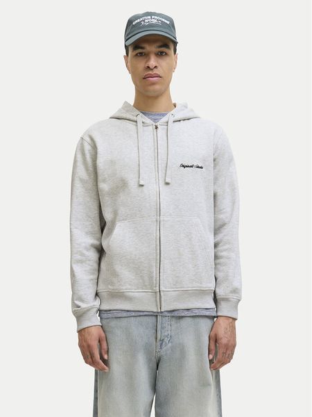 Jack & Jones Bluza Norrebro Emb 12282901 Szary Regular Fit. Szare bluzy rozpinane męskie Jack & Jones, m, bez wzorów, z bawełny, bez ramiączek, bez kaptura. Za 197.99 zł.