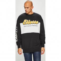 Ellesse - Bluza. Szare bluzy nierozpinane męskie Ellesse, z aplikacjami, z bawełny. Za 299.90 zł.