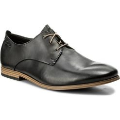 Półbuty CLARKS - Chinley Walk 261153717 Black Leather. Czarne eleganckie półbuty męskie Clarks, z materiału, klasyczne. W wyprzedaży za 249.00 zł.