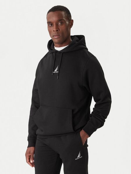 Nautica Bluza Wallowa N1T04066 Czarny Regular Fit. Czarne bluzy nierozpinane męskie Nautica, m, bez wzorów, z syntetyku, bez ramiączek, bez kaptura. Za 189.99 zł.