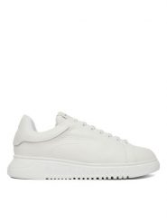 Emporio Armani Sneakersy EM003663 AF19999 U0001 Biały. Białe buty sportowe na co dzień męskie Emporio Armani, m, bez wzorów, ze skóry, bez ramiączek, bez kaptura. Za 1,339.00 zł.