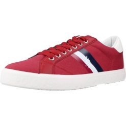 Buty U.S. POLO ASSN MARCS006M Czerwony. Czerwone buty trekkingowe męskie U.S. Polo Assn., bez wzorów, z tkaniny, bez zapięcia, trekkingowe. Za 229.99 zł.