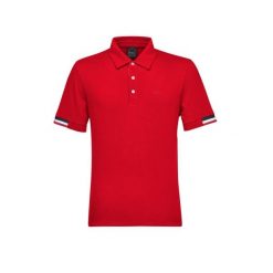 Polo Geox Polo Piquet 2. Czerwone koszulki polo męskie Geox, m, bez wzorów, eleganckie, bez kołnierzyka, bez ramiączek. W wyprzedaży za 126.00 zł.