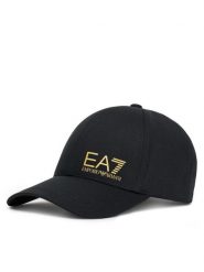 EA7 Emporio Armani Czapka z daszkiem 7X000005 AF11989 MC021 Czarny. Czarne czapki męskie EA7 Emporio Armani, bez wzorów, z bawełny. Za 169.99 zł.