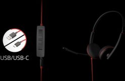 Poly Blackwire C3210 Zestaw słuchawkowy Przewodowa Opaska na głowę Biuro/centrum telefoniczne USB Type-C Czarny, Czerwony. Czarne zestawy słuchawkowe Poly. Za 125.92 zł.