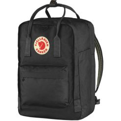 Plecak sportowo-turystyczny Kanken 18l. Czarne plecaki męskie Fjällräven, bez wzorów. Za 449.93 zł.