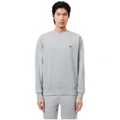 Bluza bez kaptura Męska Lacoste Jasnoszary. Szare bluzy nierozpinane męskie Lacoste, m, bez wzorów, z bawełny, sportowe, bez ramiączek, bez kaptura. Za 533.45 zł.