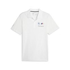 Koszulka Polo Sportowa Męska Puma Bmw Mms Ess. Białe koszulki polo męskie Puma, m, bez wzorów, sportowe, bez kołnierzyka, bez ramiączek. Za 207.99 zł.