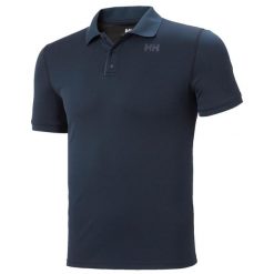 Aktywna koszulka polo Helly Hansen Lifa Solen SS. Niebieskie koszulki polo męskie Helly Hansen, m, bez wzorów, bez kołnierzyka, bez ramiączek. Za 301.00 zł.