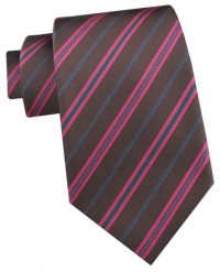Krawat Męski - Angelo di Monti - Brązowy w Prążki. Brązowe krawaty i muchy męskie Angelo di Monti, bez wzorów, z tkaniny, eleganckie. Za 45.00 zł.
