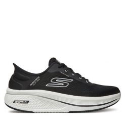 Buty do biegania Skechers. Czarne buty do biegania męskie Skechers, bez wzorów, bez zapięcia, do biegania. Za 379.99 zł.