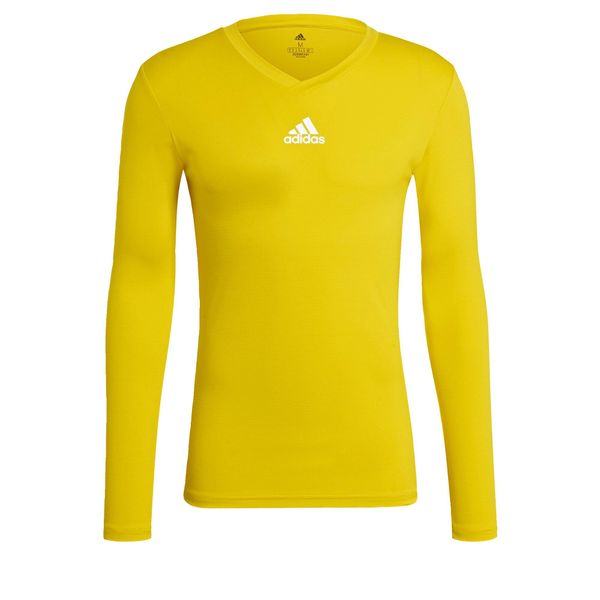 Team Base dł. rękaw 506. Żółte bielizna termoaktywna męska ADIDAS, m, bez wzorów, z poliesteru, bez ramiączek, na fitness i siłownię. Za 69.78 zł.