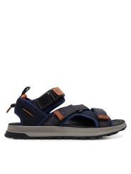 Clarks Sandały ATL Trek Tide 26181521 Granatowy. Niebieskie sandały męskie Clarks, z materiału, bez zapięcia. Za 289.99 zł.
