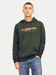 Jack & Jones Bluza Alvis 12256848 Zielony Standard Fit. Zielone bluzy nierozpinane męskie Jack & Jones, m, bez wzorów, z syntetyku, bez ramiączek, bez kaptura. Za 79.99 zł.