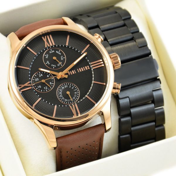 Zegarek męski Paul Lorens-SAVRESE- 11652A6-1B1 z dwoma paskami. Zegarki męskie Paul Lorens. Za 319.99 zł.