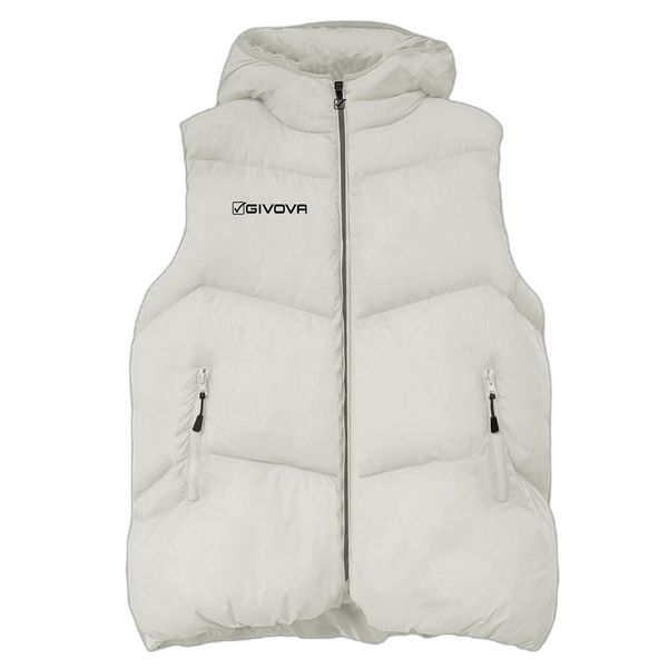 Kurtka puchowa bez rękawów Givova Cloud. Białe kurtki męskie Givova, m, bez wzorów, z puchu, bez ramiączek, bez kaptura. Za 439.99 zł.