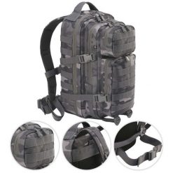 Plecak Taktyczny Brandit US Cooper 25L Grey Camo. Brązowe plecaki męskie Brandit, bez wzorów. Za 272.50 zł.
