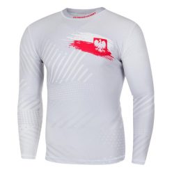 Koszulka sportowa męska Rashguard do MMA EXTREME HOBBY POLAND PRIME. Białe bielizna termoaktywna męska EXTREME HOBBY, m, bez wzorów, z bawełny, bez ramiączek, do biegania. Za 209.00 zł.