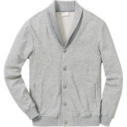 Bluza bejsbolówka dresowa ze strukturalnego materiału Regular Fit bonprix jasnoszary melanż. Bluzy nierozpinane męskie marki bonprix. Za 59.99 zł.