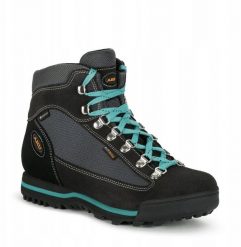 Buty ultralight gtx-anthracite-mint -uk 6,5 (40) AKU. Zielone buty trekkingowe męskie Aku, bez wzorów, bez zapięcia. Za 807.90 zł.
