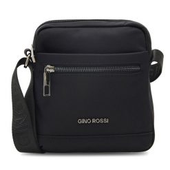 Saszetka GINO ROSSI. Czarne saszetki męskie Gino Rossi, bez wzorów, małe. Za 99.99 zł.