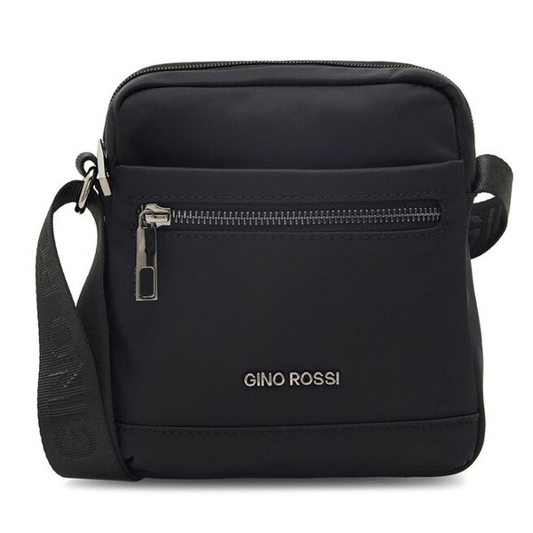 Saszetka GINO ROSSI. Czarne saszetki męskie Gino Rossi, bez wzorów, małe. Za 99.99 zł.