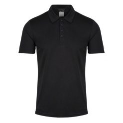 Męska Koszulka Polo Z Recyklingu. Czarne koszulki polo męskie Regatta, m, bez wzorów, bez kołnierzyka, bez ramiączek. Za 69.99 zł.