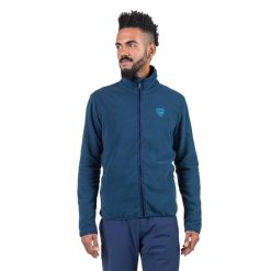 Bluza męska Rossignol Strawpile Fleece Fz. Niebieskie bluzy nierozpinane męskie Rossignol, m, bez wzorów, sportowe, bez ramiączek, bez kaptura. Za 279.00 zł.