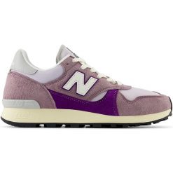 Buty męskie New Balance M475VTE – różowe. Czerwone buty sportowe na co dzień męskie New Balance, m, bez wzorów, z materiału, klasyczne, bez ramiączek, bez kaptura. Za 299.99 zł.