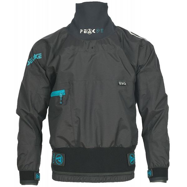 Kurtka kajakowa na wyprawy wodne Unisex Peak Deluxe 4L sucha górska. Czarne kurtki męskie PEAK PADDLESPORTS, l, bez wzorów, z nylonu, sportowe, bez ramiączek, bez kaptura. Za 1,869.00 zł.