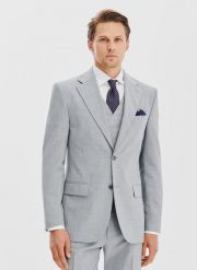 PAKO LORENTE - Gładka szara marynarka garniturowa. Szare marynarki męskie Pako Lorente, bez wzorów, z poliesteru. Za 1,189.99 zł.