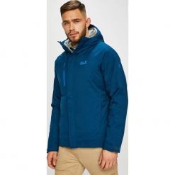 Jack Wolfskin - Kurtka puchowa Troposphere. Niebieskie kurtki męskie Jack Wolfskin, z materiału, z krótkim rękawem. W wyprzedaży za 699.90 zł.