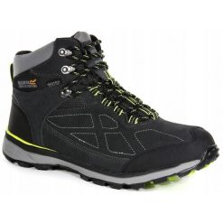 Buty trekkingowe męskie Samaris Suede Regatta. Czarne buty trekkingowe męskie Regatta, bez wzorów, bez zapięcia, trekkingowe. W wyprzedaży za 291.00 zł.