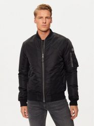 Schott NYC Kurtka bomber AIRFORCERS Czarny Regular Fit. Czarne kurtki męskie Schott NYC, m, bez wzorów, z syntetyku, bez ramiączek, bez kaptura. Za 659.99 zł.