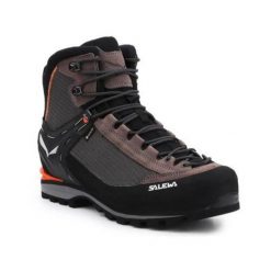 Buty trekkingowe męskie Salewa MS Crow Gtx. Brązowe buty trekkingowe męskie Salewa, bez wzorów, z materiału, sportowe, za kostkę, bez obcasa, bez zapięcia. Za 1,103.00 zł.