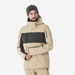 Kurtka narciarska i snowboardowa męska Quechua 900. Brązowe kurtki narciarskie i snowboardowe męskie WED'ZE, na zimę, m, bez wzorów, z materiału, bez kaptura, narciarskie. Za 879.99 zł.