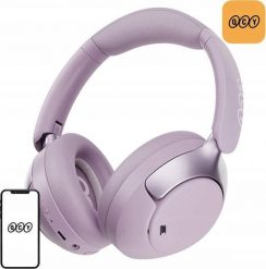 Bezprzewodowe słuchawki nauszne QCY H3 pro ANC Bluetooth 5.4 LDAC/AAC/SBC (fioletowe). Fioletowe słuchawki bluetooth QCY. Za 227.96 zł.